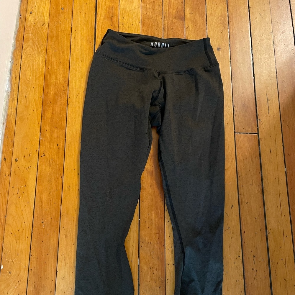 Matte Green Cropped NoBull Project Leggings